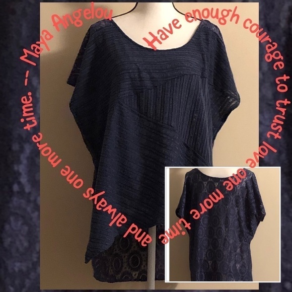 Midnight Blue Ruana Chico's (S/M) Ready2Be Reloved - Picture 2 of 3